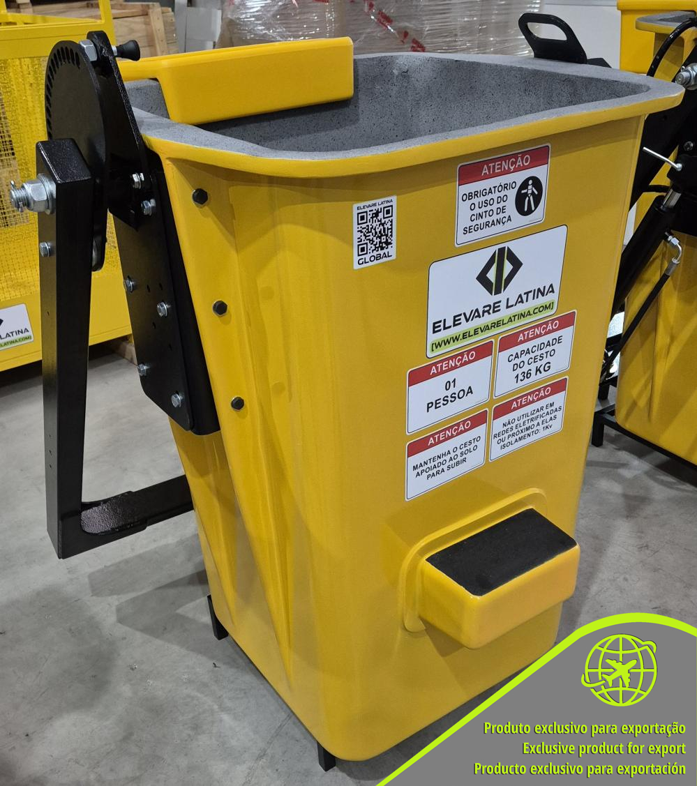 CESTO EM FIBRA CENTRAL