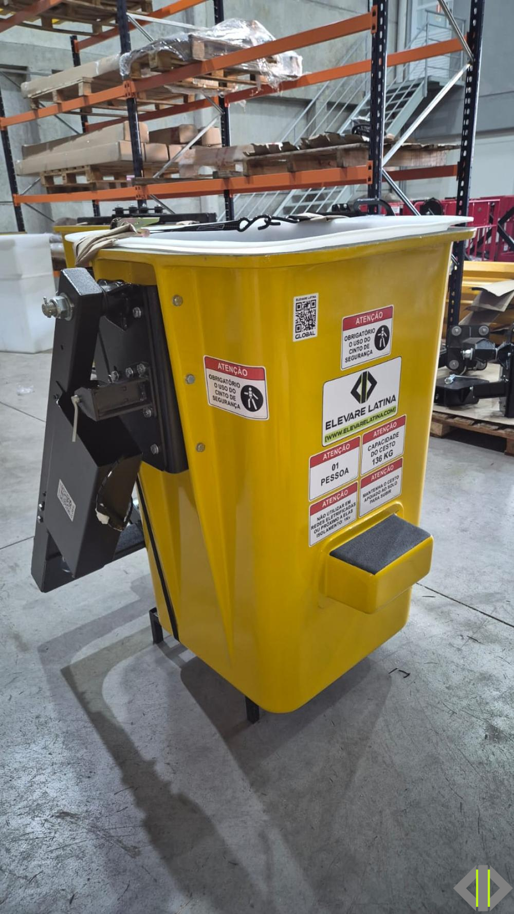 CESTO EM FIBRA CENTRAL