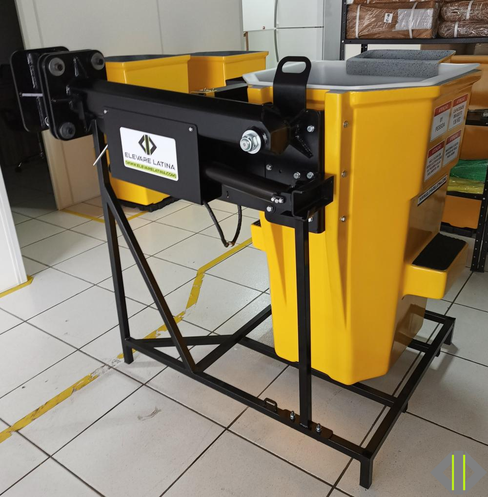 CESTO EM FIBRA ACOPLADO PARA GUINDASTE