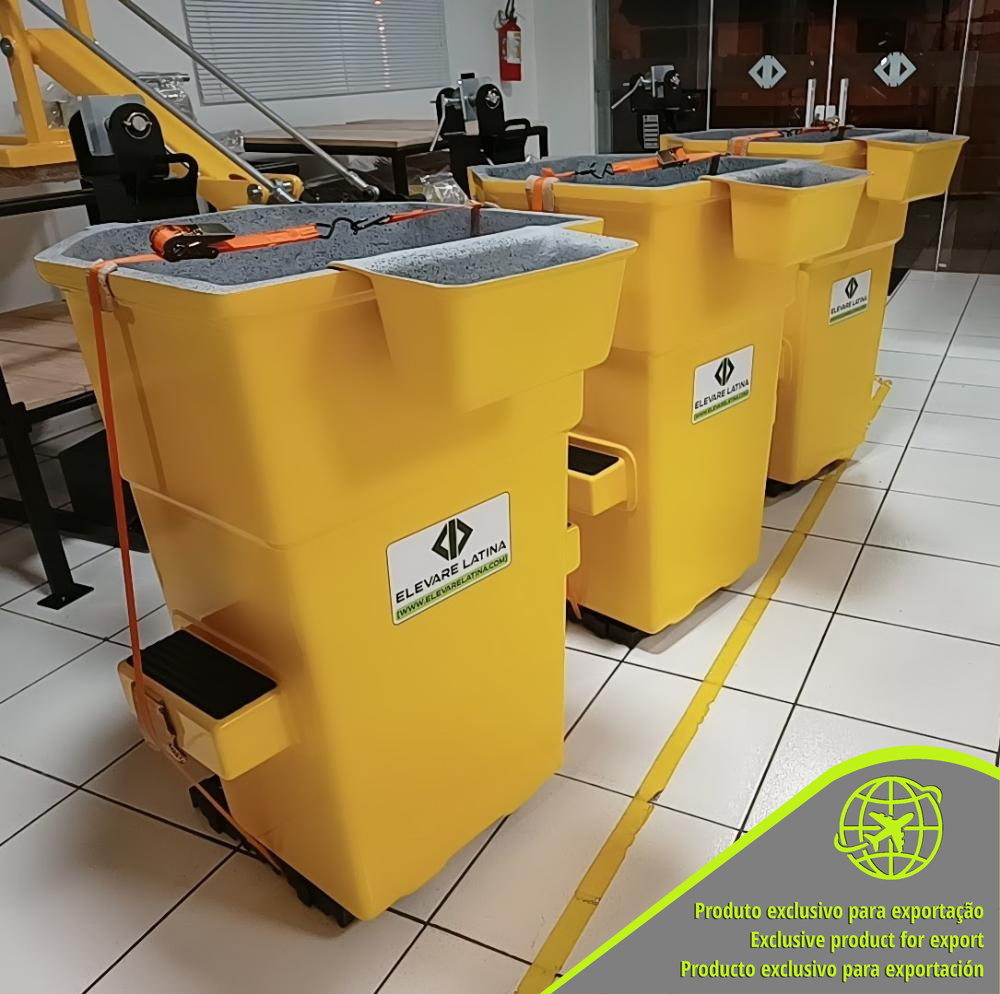 CESTO EM FIBRA ACOPLADO PARA GUINDASTE